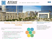 Tablet Screenshot of alliantprojects.com